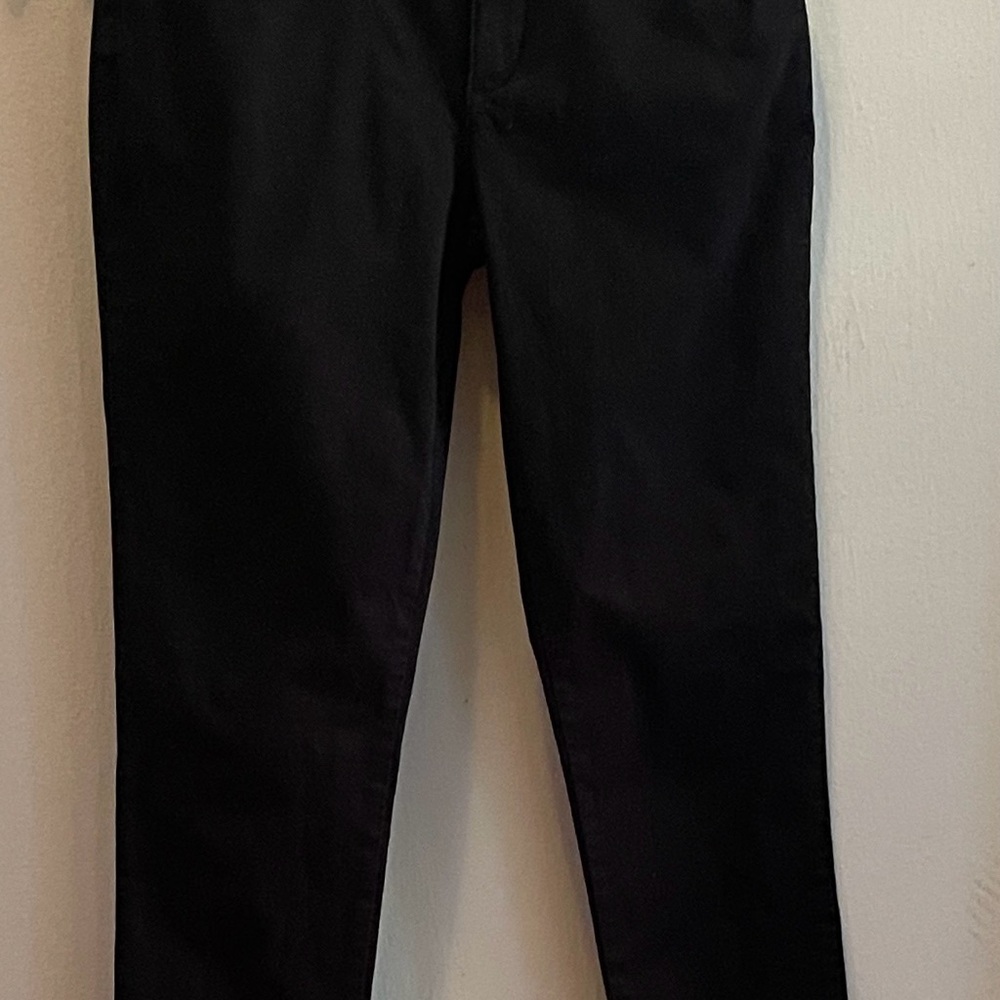 Calvin Klein Black Stretch Cotton Pants
